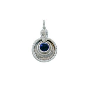 Vintage Sterling Silver 925 Purple Amethyst Pendant